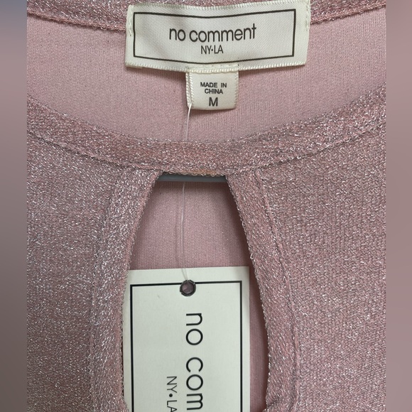 No Comment NYC Sparkly Pink Blouse, Size:M - Picture 2 of 3